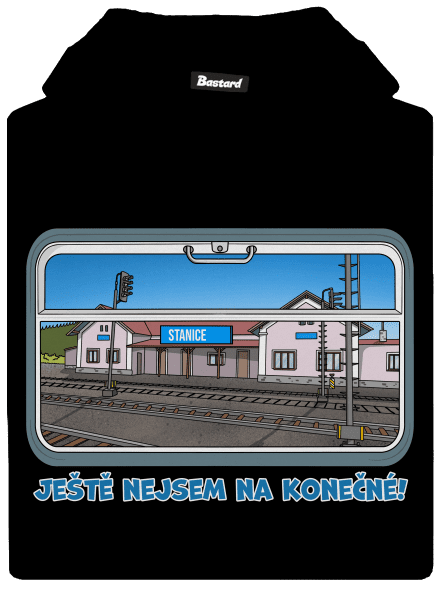 Nejsem na konečné dětská mikina klokanka Black