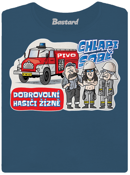 Hasiči žízně dámské tričko premium Petrol Blue