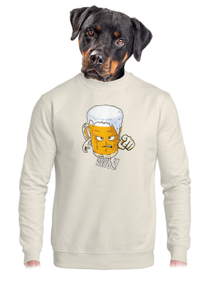 unisex mikina bez kapuce