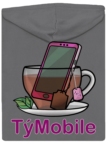 TýMobile dámská mikina na zip Steel Gray
