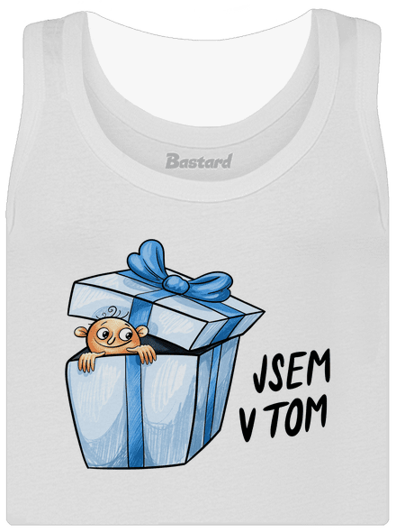 Jsem v tom dámské tílko klasické White