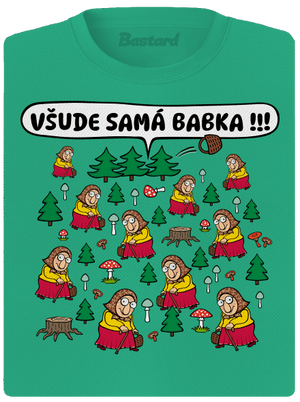 Všude samá babka dámské sportovní tričko Mint Mal