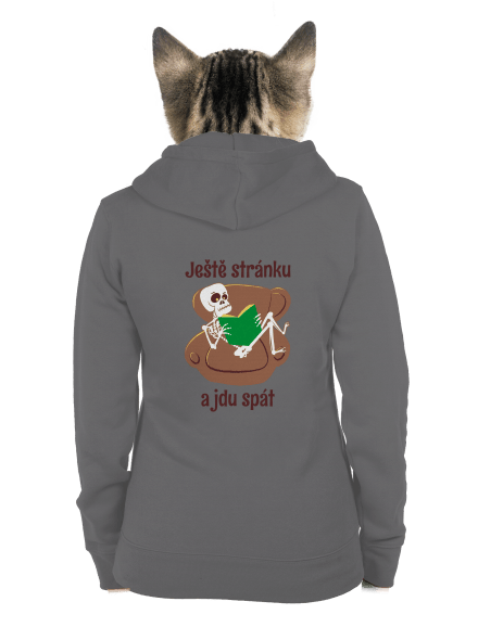 Ještě stránku dámská mikina na zip Steel Gray