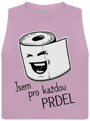 Prdel dámské tílko volné Lilac