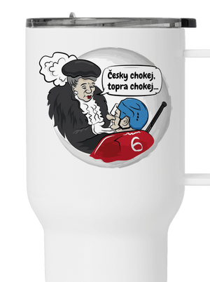 Český hokej termohrnek White