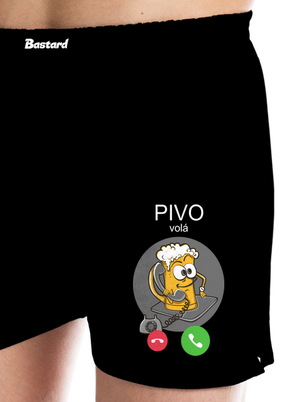 Pivo volá pánské trenky Black