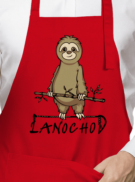 Lanochod zástěra Red