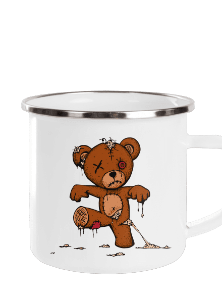 Zombie teddy plecháček White