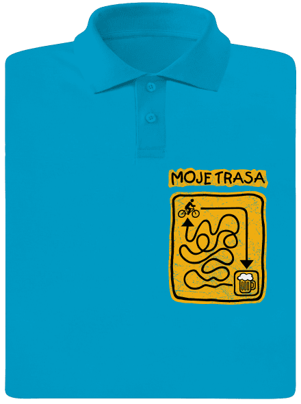 Moje trasa pánská polokošile Blue Atol