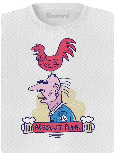 Absolut Punk dámské sportovní tričko White