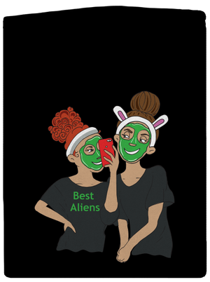 Best aliens pánská mikina na zip Black