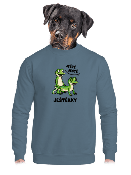 Ještě, ještě unisex mikina bez kapuce Nordic Blue