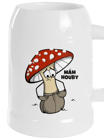 Mám houby půllitr White