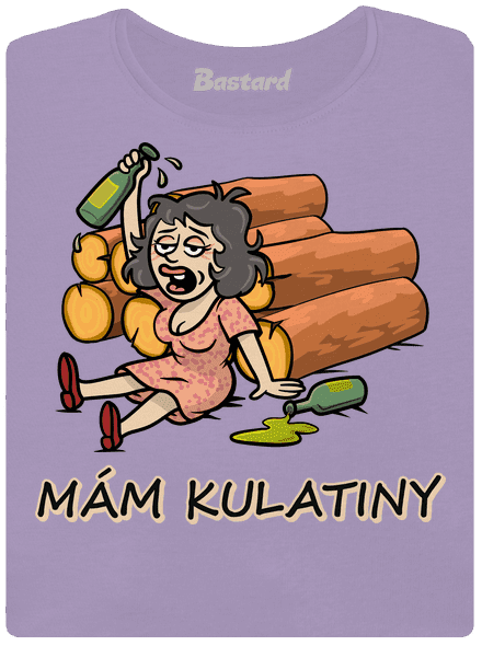 Mám kulatiny dámské tričko s lemem Lavender
