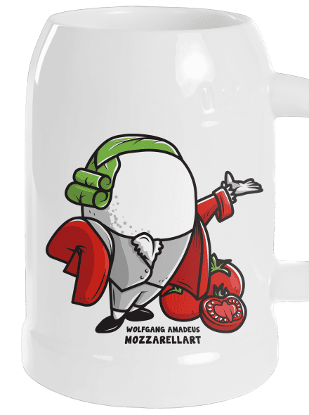 Mozzarelart půllitr White