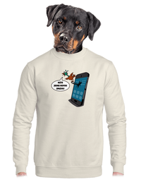 unisex mikina bez kapuce