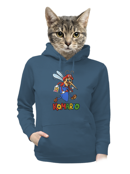 Komario dámská mikina klokanka Denim