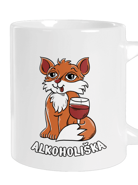 Vínová Alkoholiška velký hrnek White