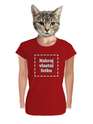 Vlastní potisk dámské tričko premium Red Mal