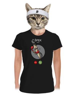 Špek volá dámské sportovní tričko Black