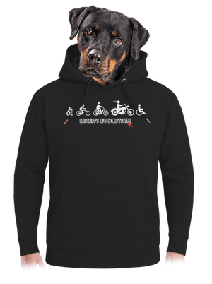 Bikers evolution unisex mikina premium Dark Black