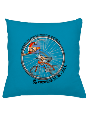 Cyklistický horoskop: Kozoroh polštář Blue Turquoise