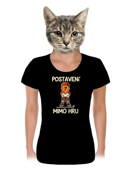 Postavení mimo hru dámské tričko Black