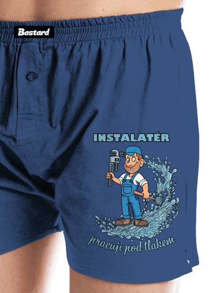 Instalatér pod tlakem pánské trenky Blue