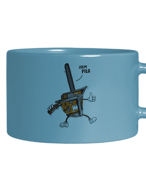 Jsem pila hrnek makronka Blue Macaron