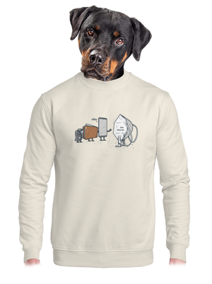 unisex mikina bez kapuce