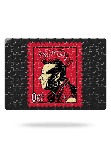 Známka punku puzzle White
