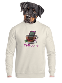 unisex mikina bez kapuce