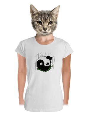 Dvě spící pandy dámské tričko premium White