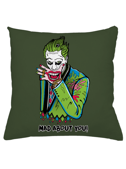 Joker a Harley polštář Olive Green