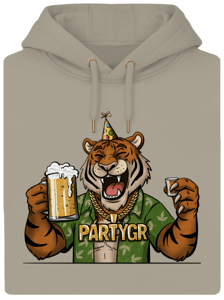 Pártygr unisex mikina premium Pastel Macchiato