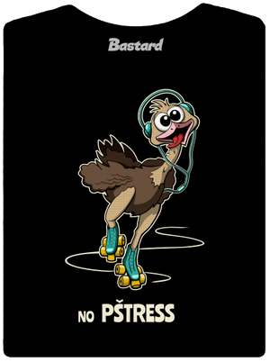 No pštress dámské tričko s lemem Black