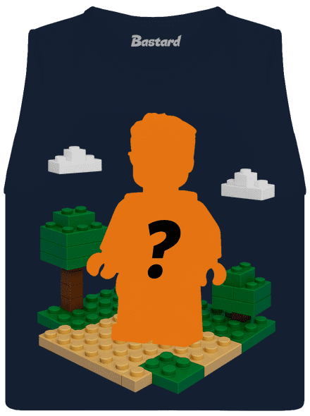 Lego postava z vlastní fotky dámské tílko volné Navy