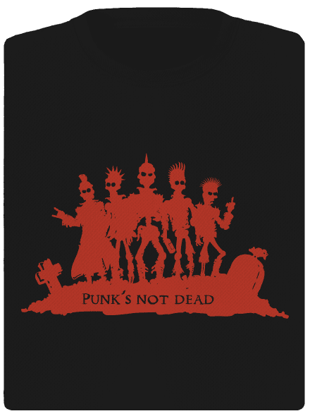 Punks Not Dead dámské sportovní tričko Black