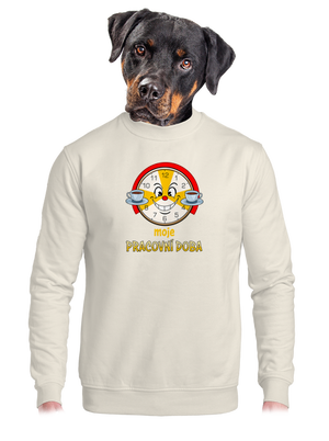 unisex mikina bez kapuce