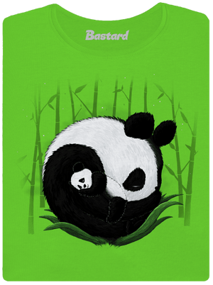 Dvě spící pandy dámské tričko Apple Green