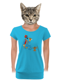 dámské tričko s lemem