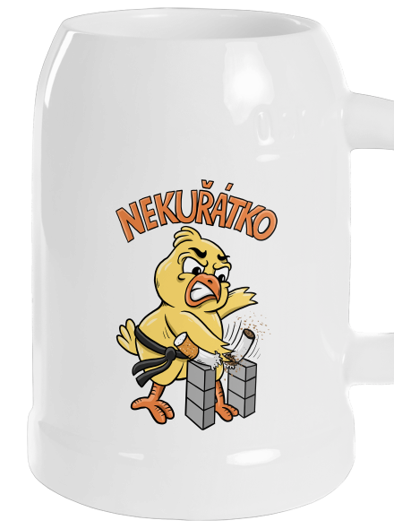 Nekuřátko půllitr White