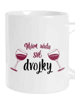 Dvojky velký hrnek White