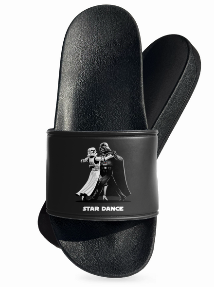 Star dance pantofle Black