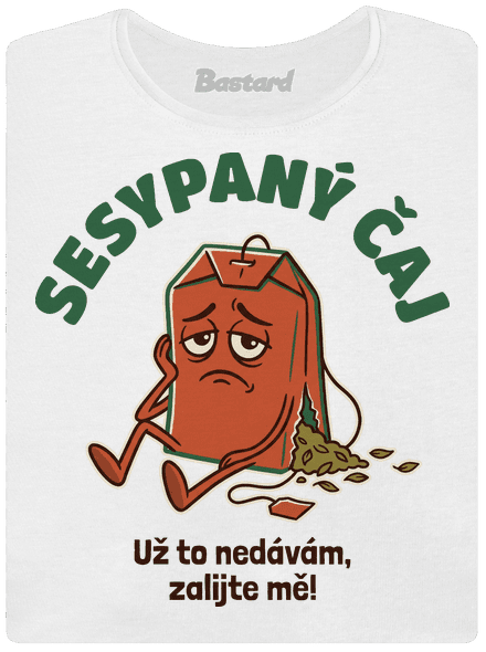 Sesypaný čaj dámské tričko s lemem White