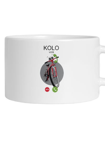 Kolo volá hrnek makronka White