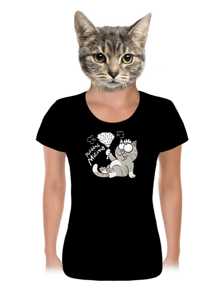 Macek a Micina dámské tričko Black