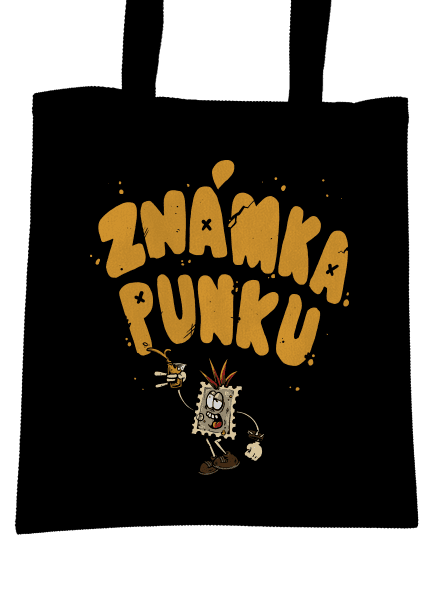 Vylitá známka punku  taška Black