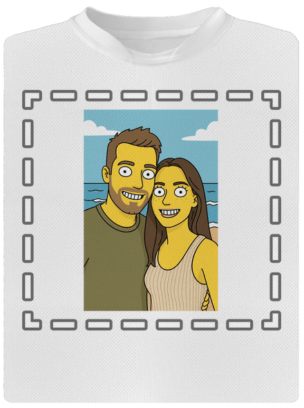 Simpsonovi z vlastní fotky dětské sportovní tričko White