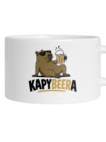 Kapybeera hrnek makronka White